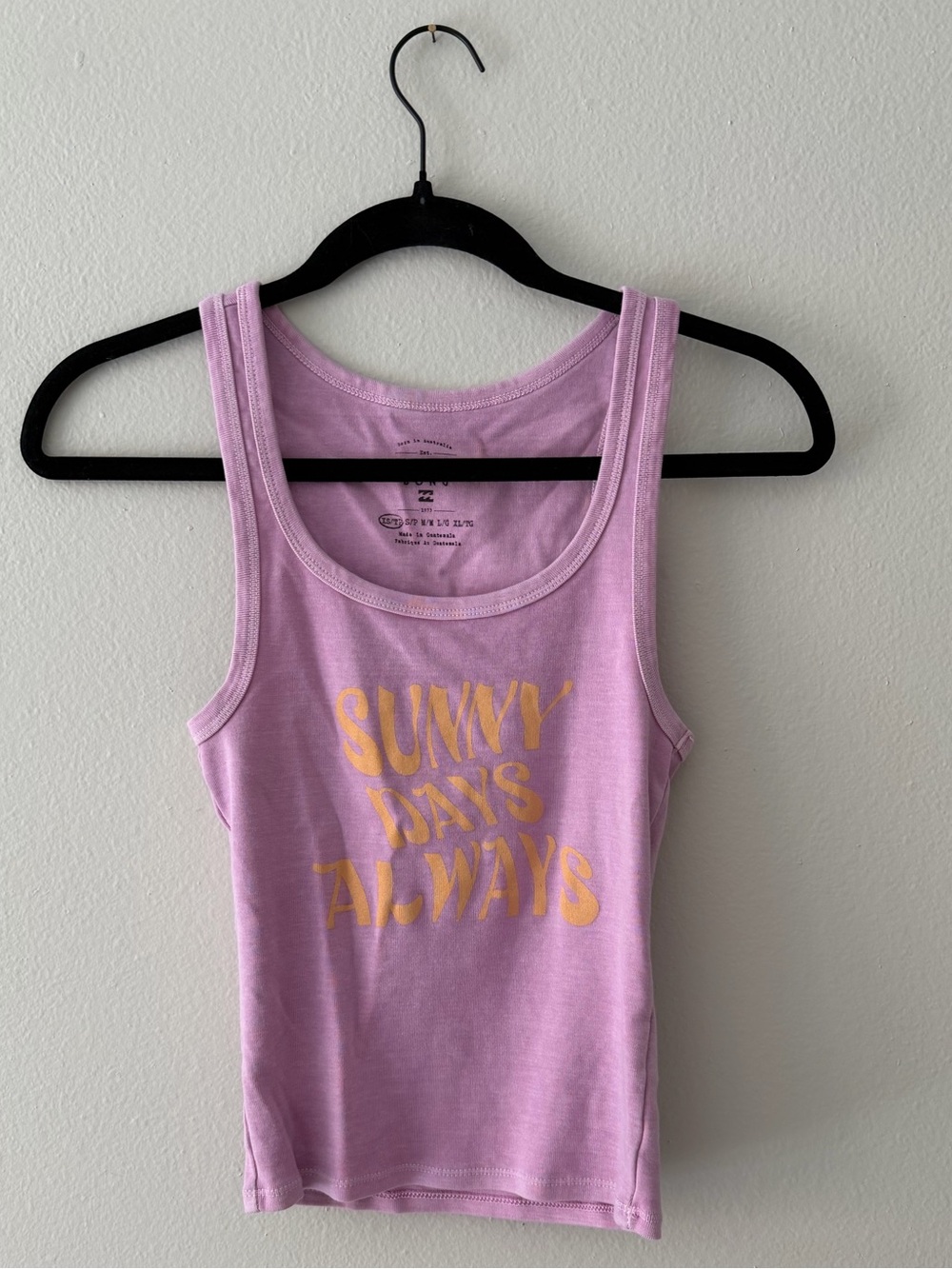 Billabong Purple Tank Sunny Days Always - Picture 2 of 6